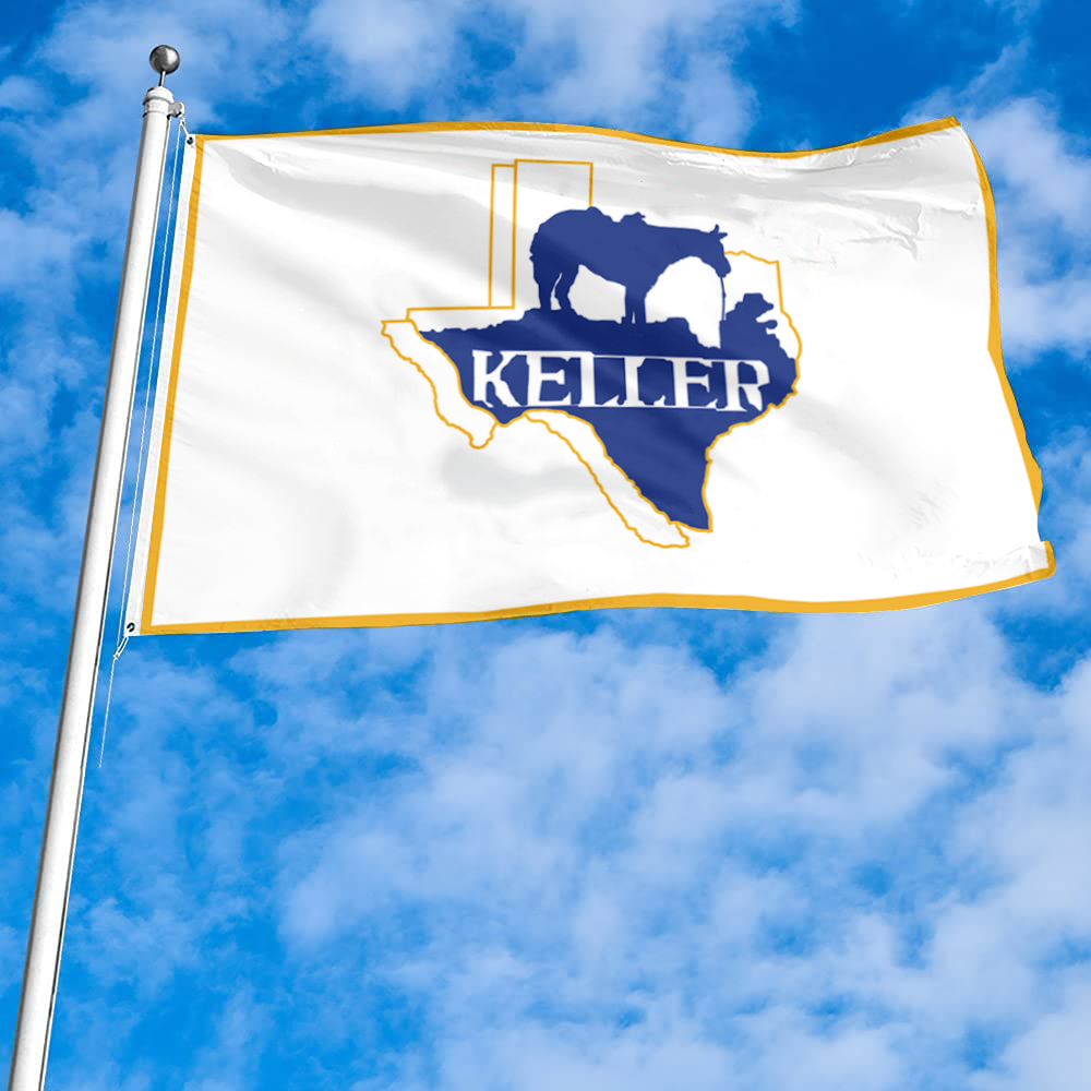 Fyon Keller, Texas flag banner