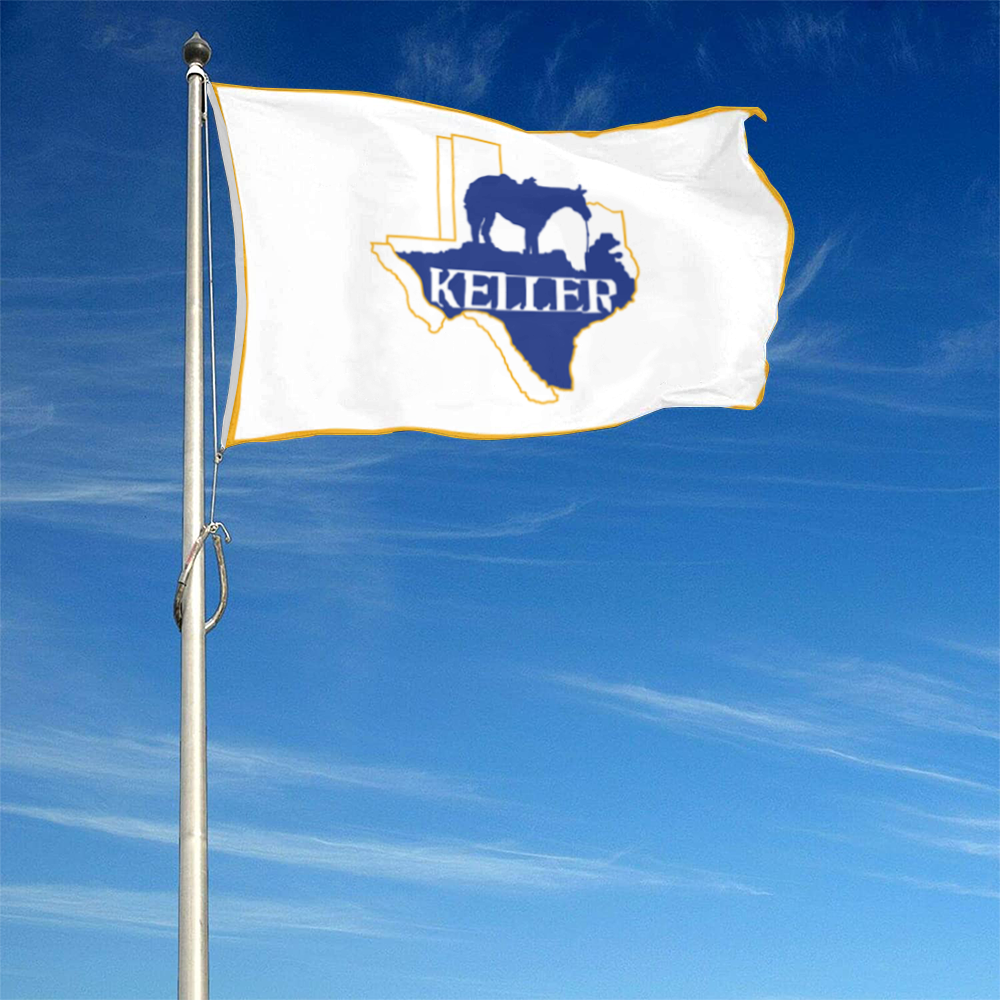 Fyon Keller, Texas flag banner