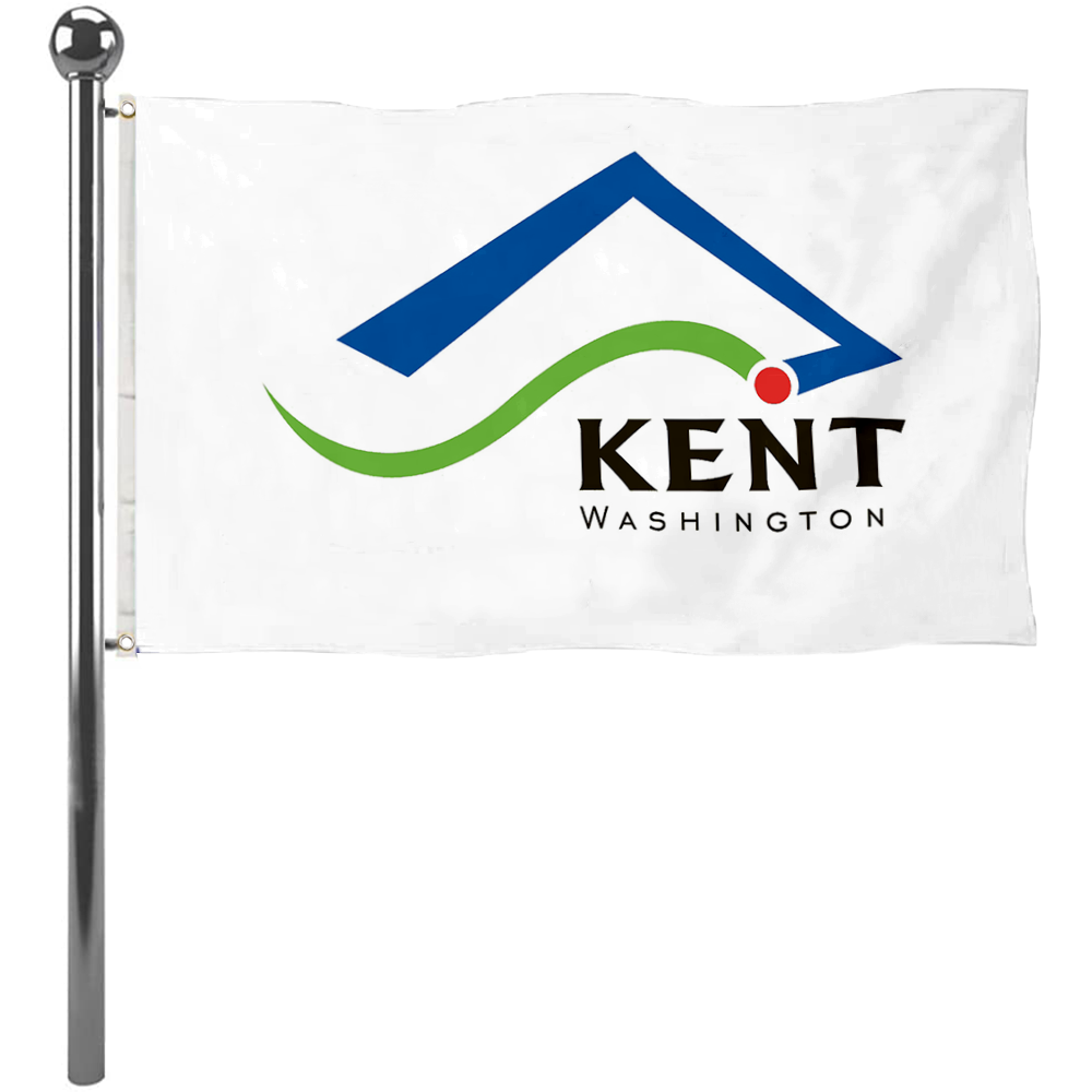 Fyon Kent, Washington flag Banner