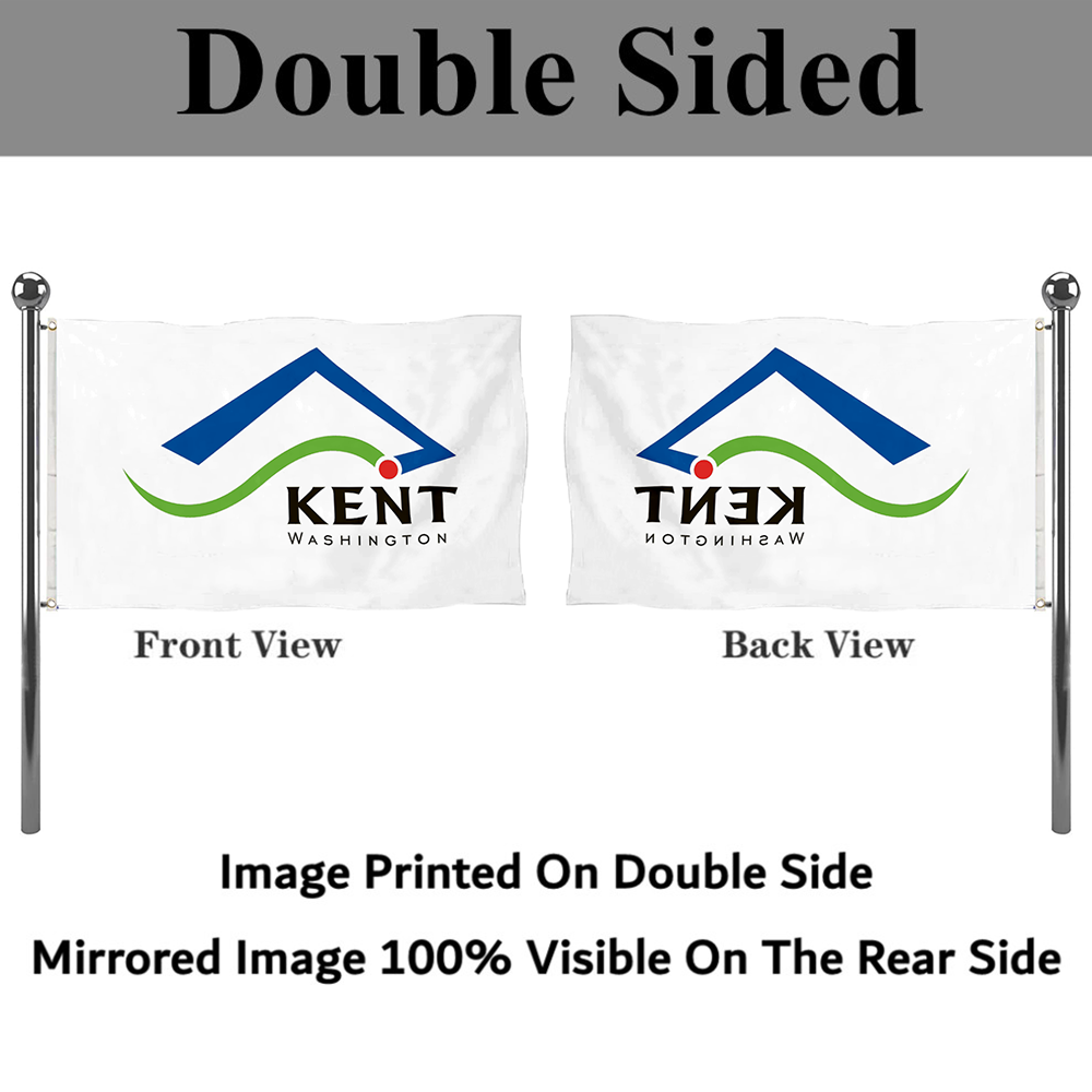 Fyon Kent, Washington flag Banner
