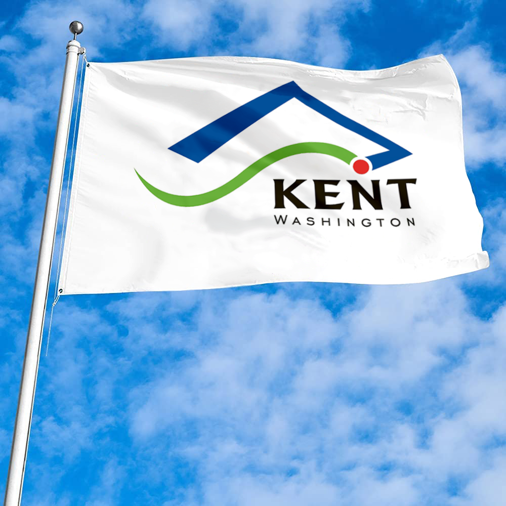 Fyon Kent, Washington flag Banner