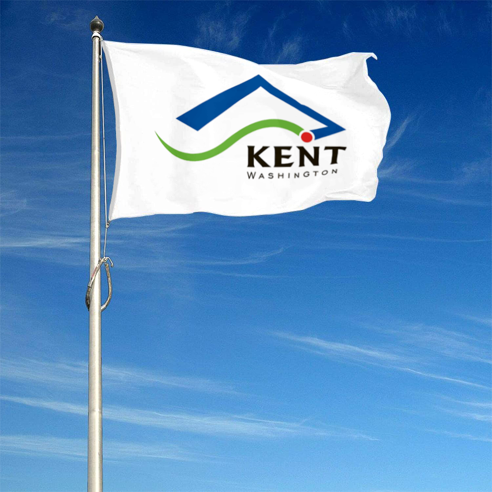 Fyon Kent, Washington flag Banner