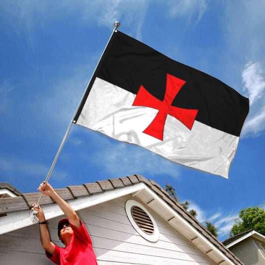 Fyon Knight Templar Flag Indoor and Outdoor Banner