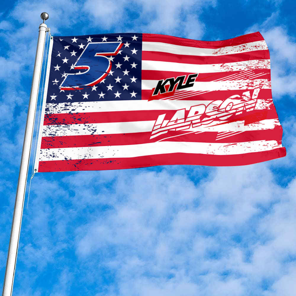 Fyon Kyle Larson #5 Flag Banner