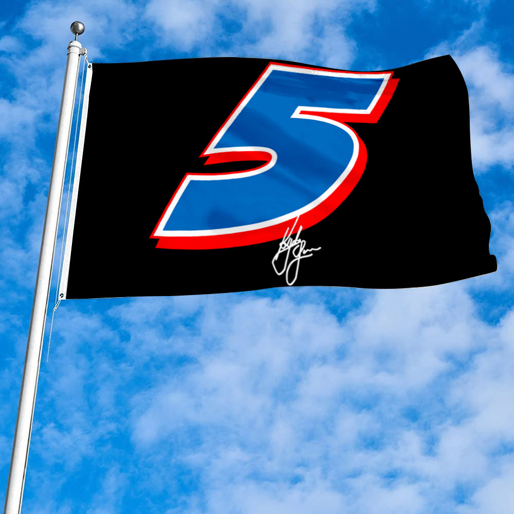 Fyon Kyle Larson #5 Flag Banner