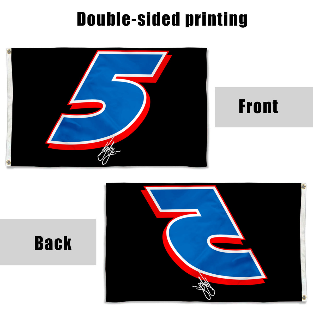Fyon Kyle Larson #5 Flag Banner