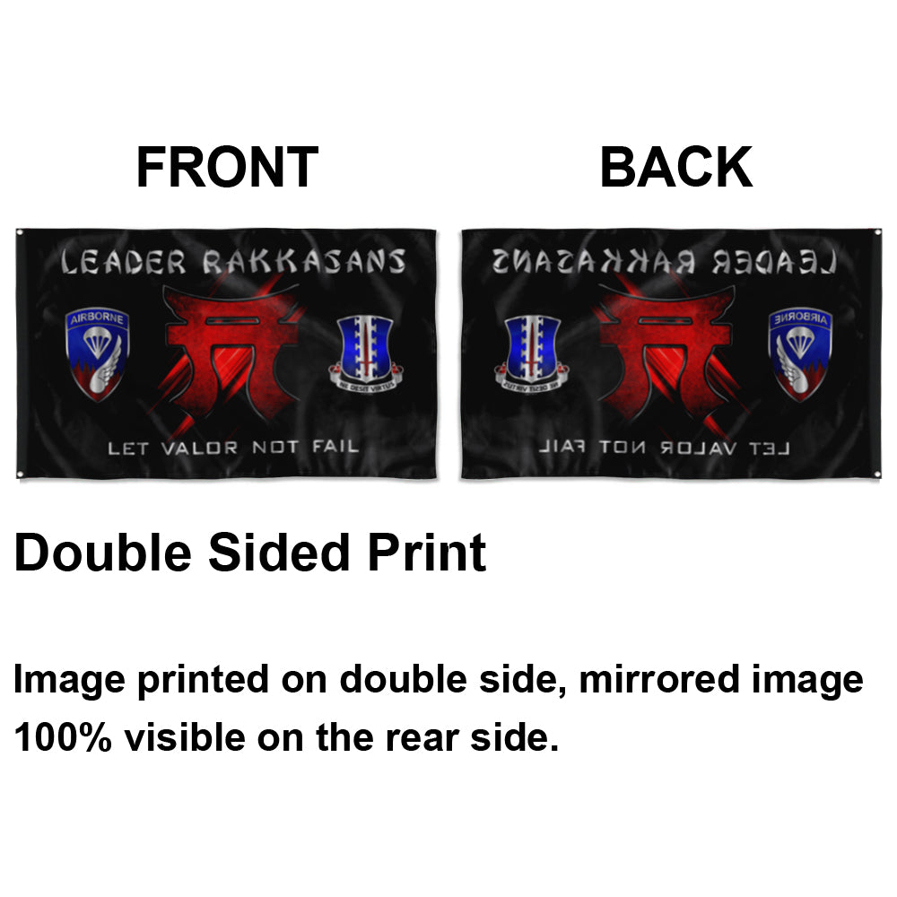 Fyon Leader Rakkasans Flag Indoor and outdoor banner
