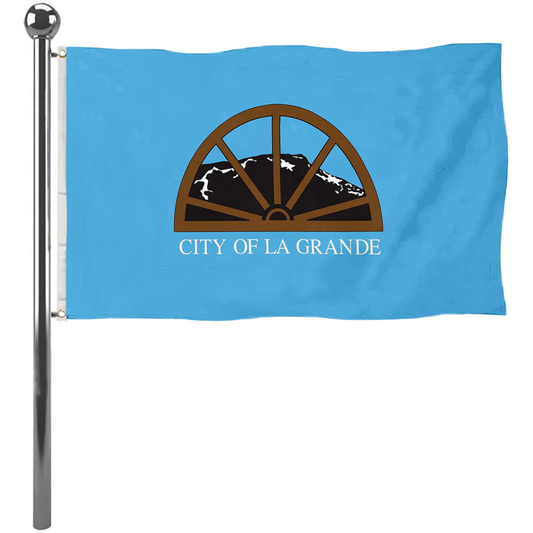 Fyon La Grande, Oregon flag banner