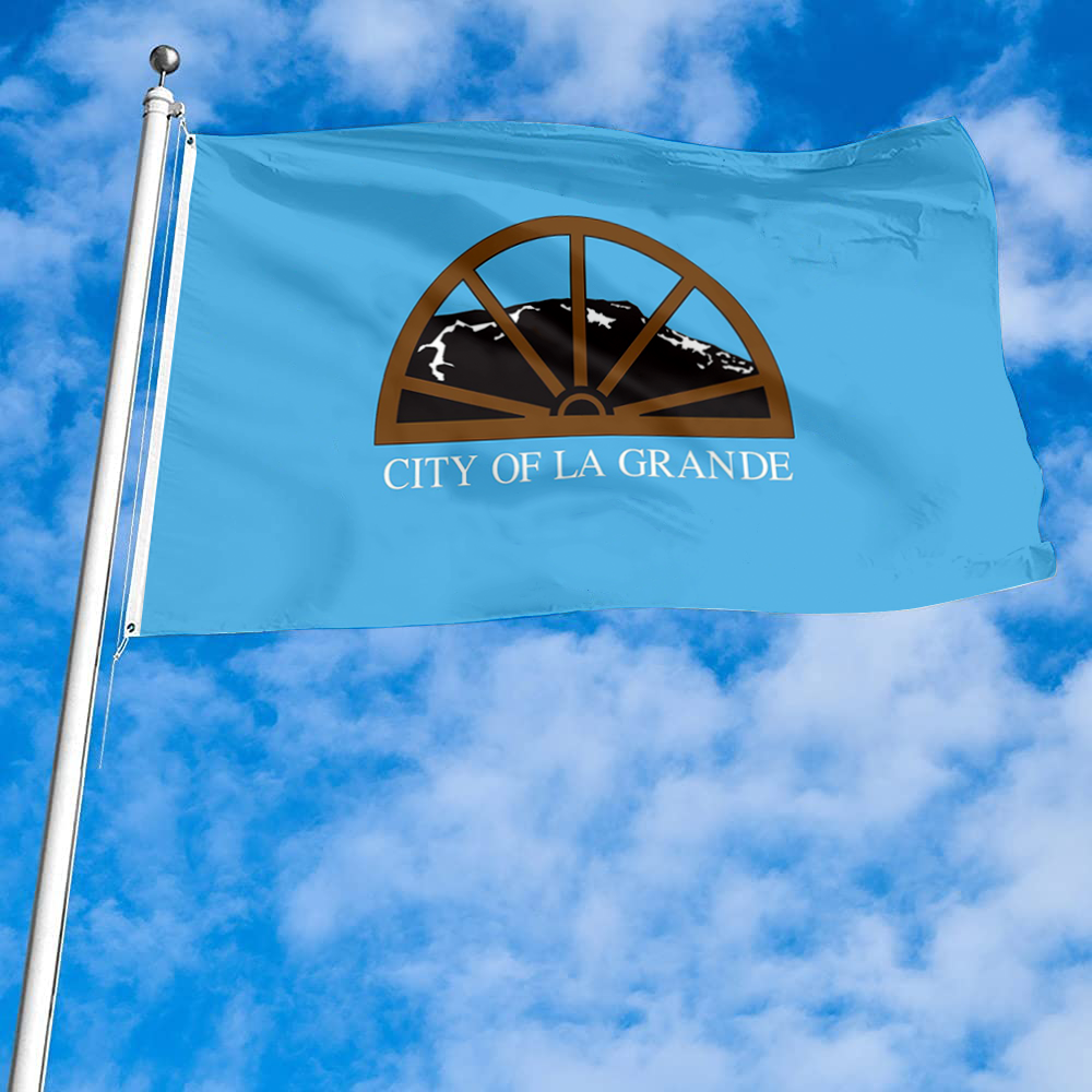 Fyon La Grande, Oregon flag banner