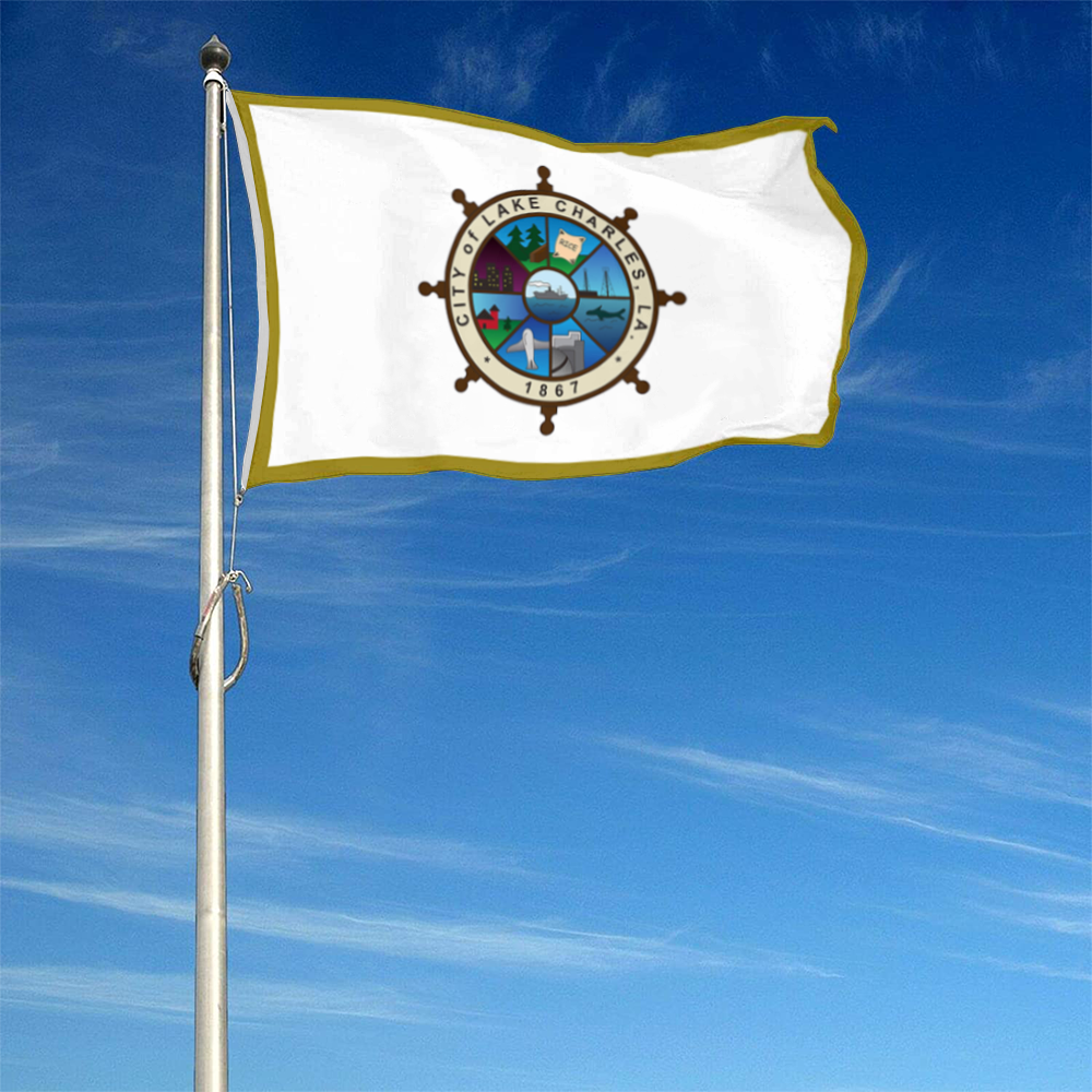 Fyon Lake Charles, Louisiana flag Banner