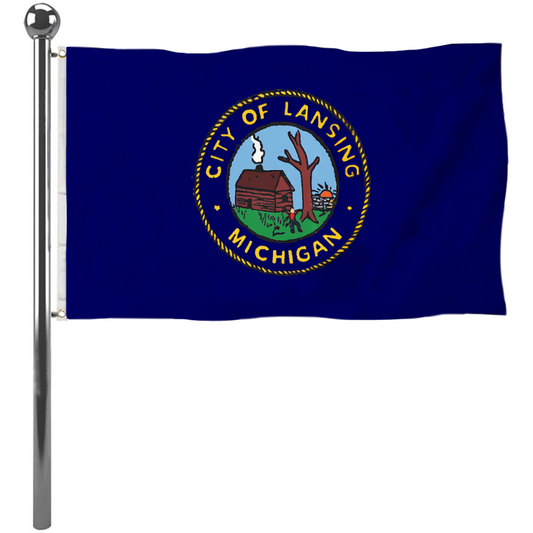 Fyon Lansing, Michigan flag(1969–1994) Banner