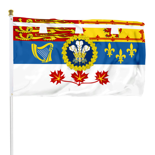 Fyon Personal Flag of the Prince of Wales for use in Canada flag Indoor and outdoor banner