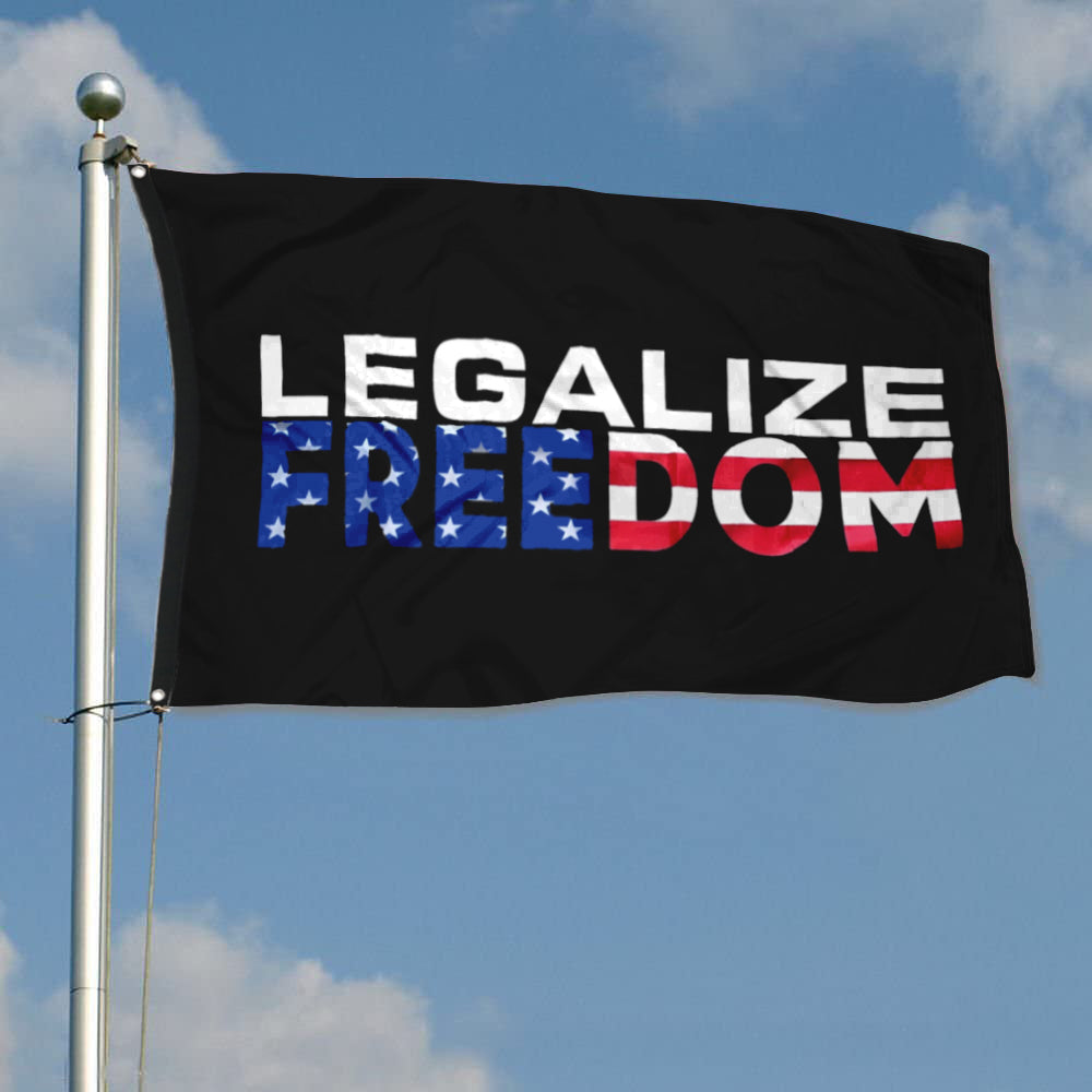 Fyon Legalize Freedom Flag Indoor and Outdoor Banner