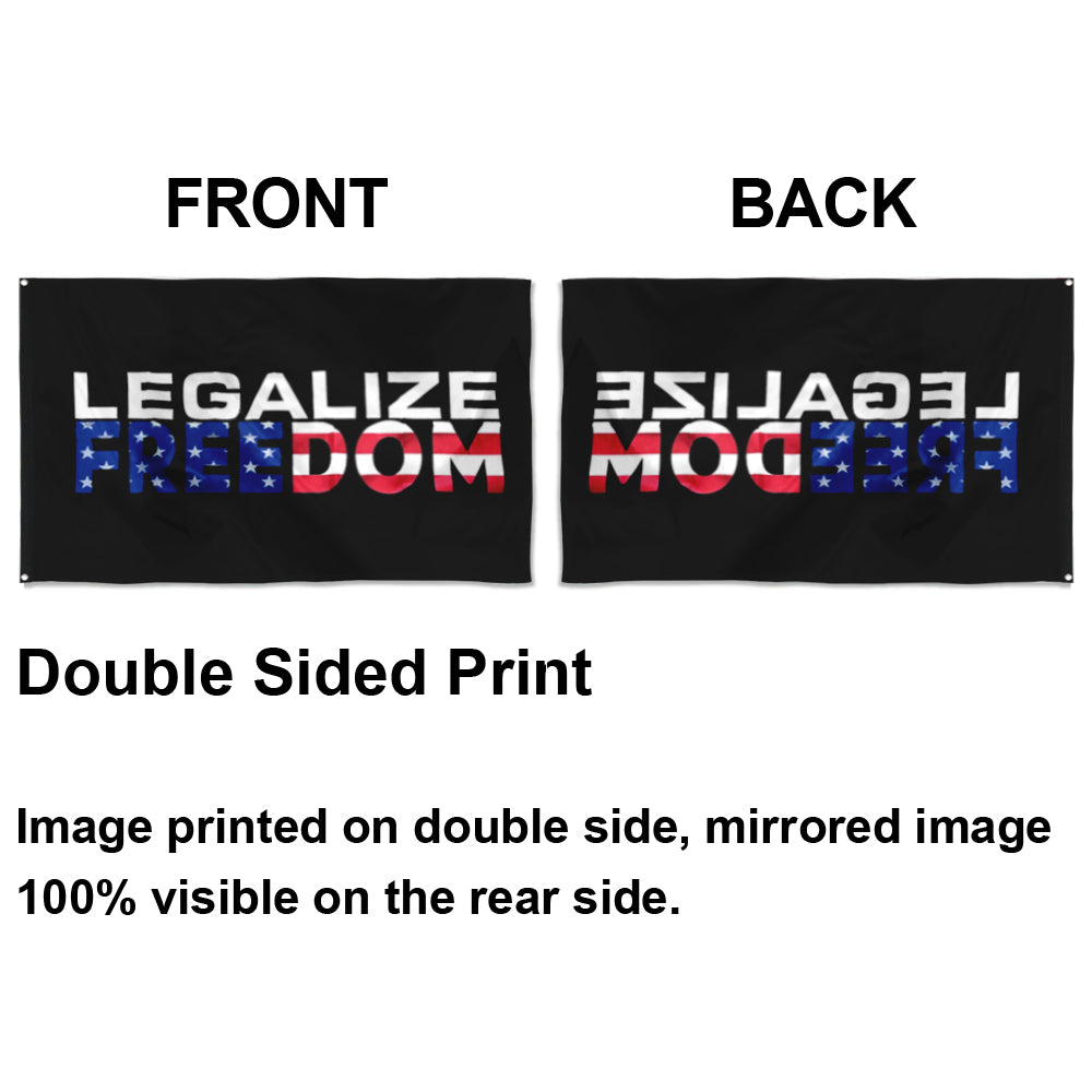 Fyon Legalize Freedom Flag Indoor and Outdoor Banner