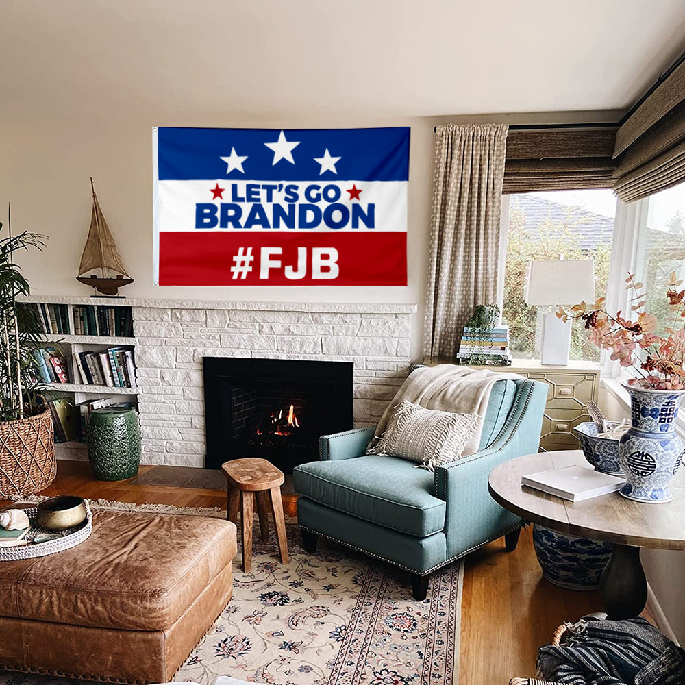 Fyon Let's Go Brandon FJB Flag Indoor and Outdoor Banner