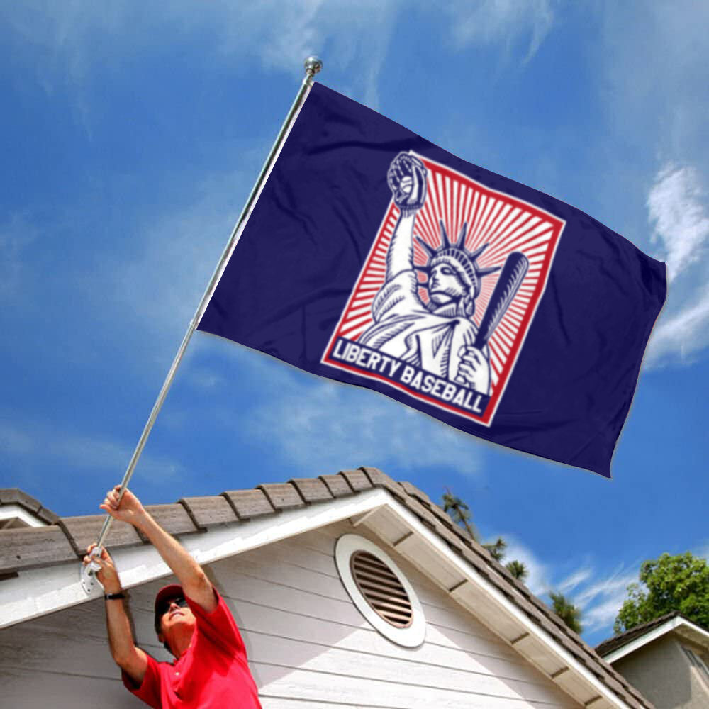 Fyon Liberty Baseball Flag Indoor and outdoor banner