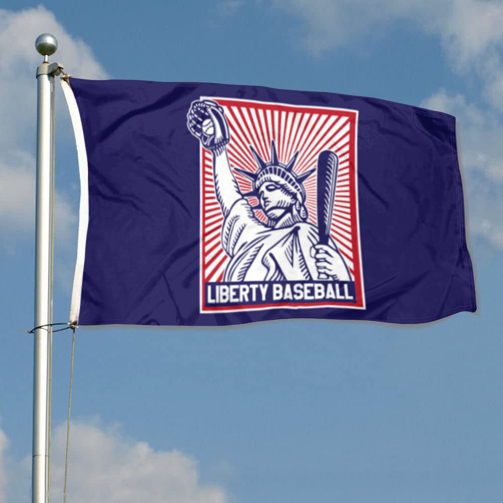 Fyon Liberty Baseball Flag Indoor and outdoor banner