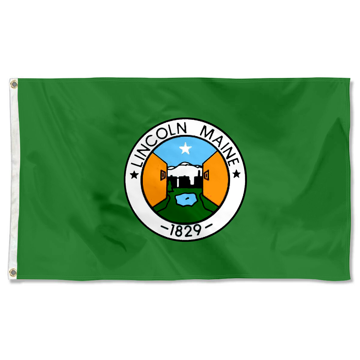 Fyon Lincoln, Maine flag Banner