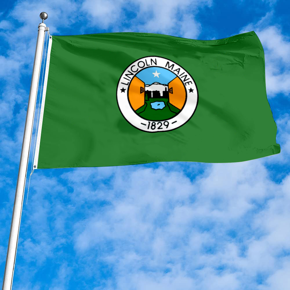 Fyon Lincoln, Maine flag Banner