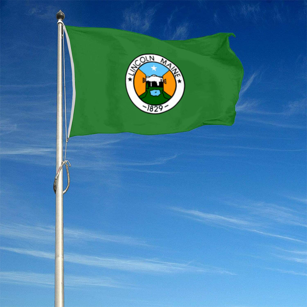 Fyon Lincoln, Maine flag Banner