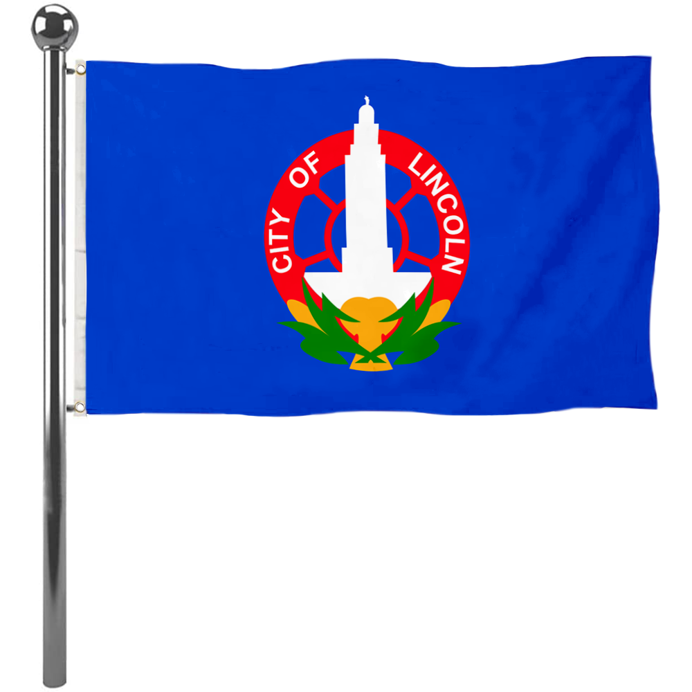 Fyon Lincoln, Nebraska flag(1931–2022) Banner