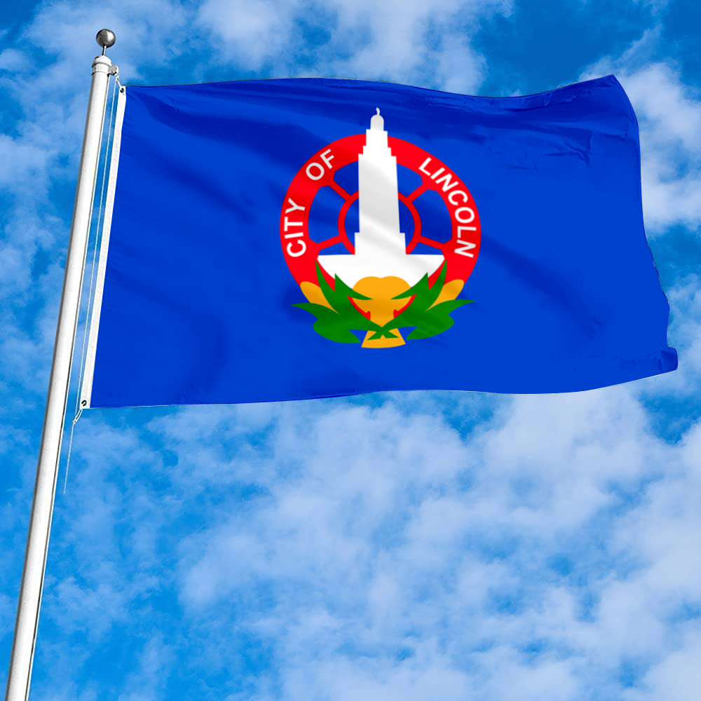 Fyon Lincoln, Nebraska flag(1931–2022) Banner