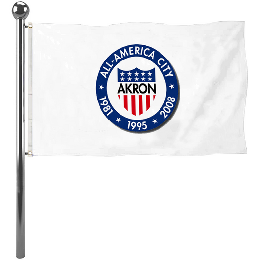 Fyon Logo of Akron, Ohio Flag banner