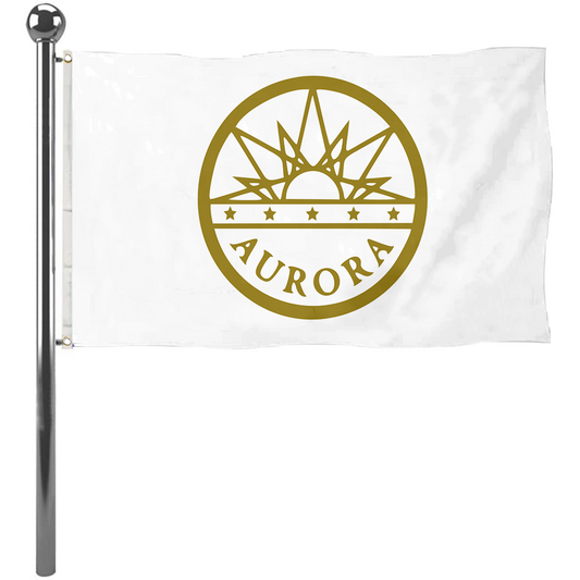 Fyon Logo of Aurora, Colorado flag Banner