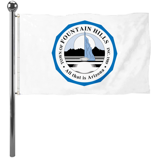 Fyon Logo of Fountain Hillsaz, Arizona Flag Banner