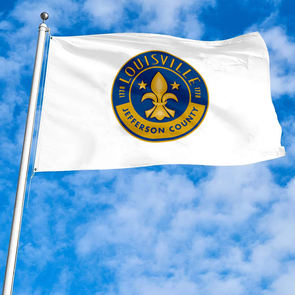 Fyon Logo of Louisville, Kentucky flag Banner
