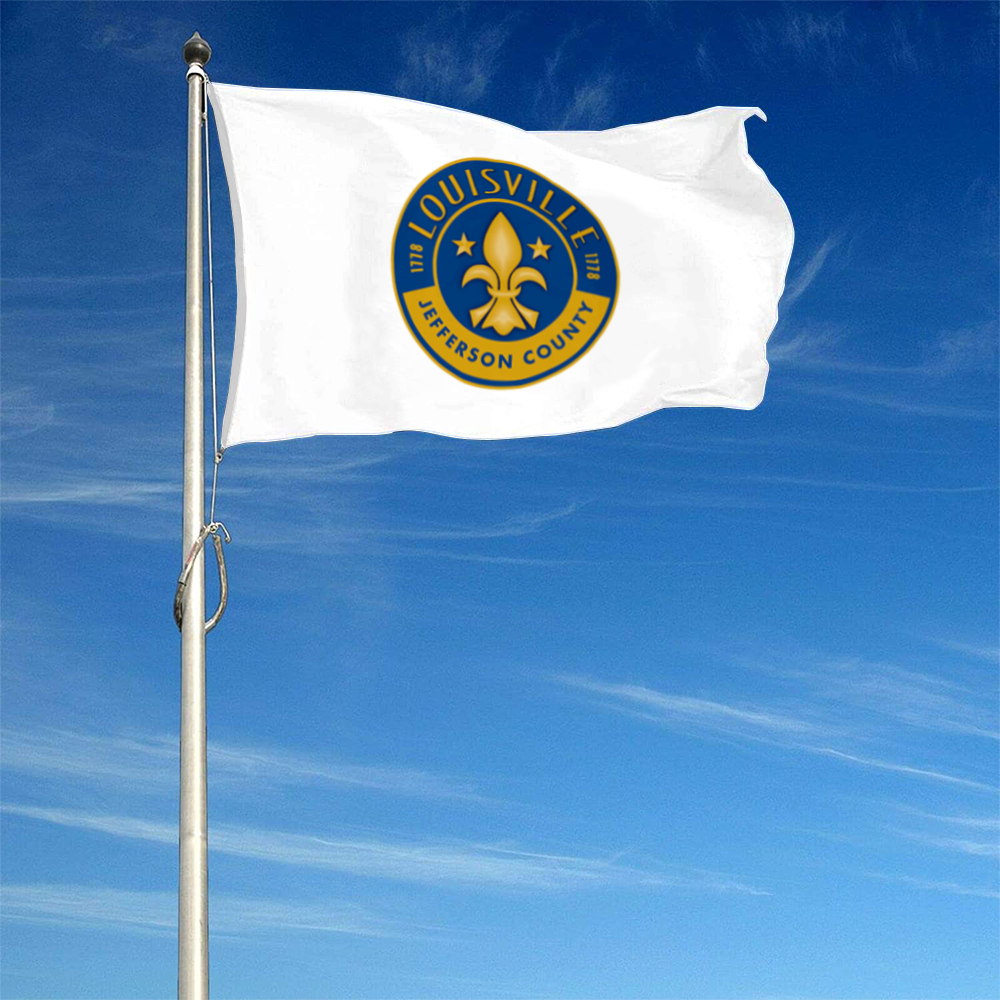 Fyon Logo of Louisville, Kentucky flag Banner