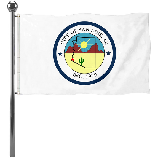Fyon Logo of San Luis, Arizona Flag Banner