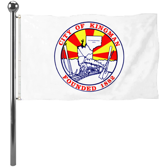 Fyon Logo of kingman, Arizona Flag Banner