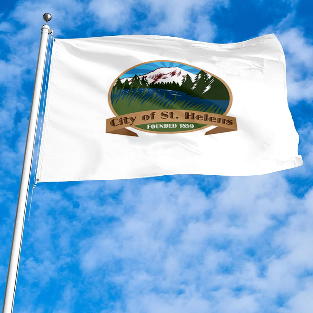 Fyon Logo of st helens, Oregon flag Banner