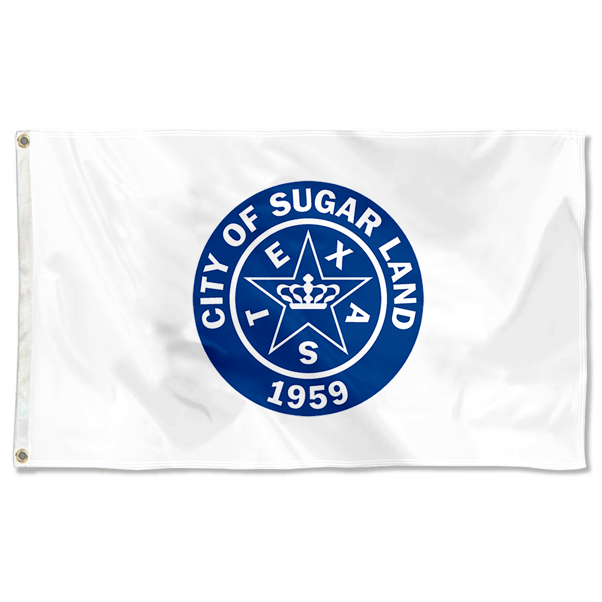 Fyon Logo of the City of Sugar Land, Texas flag banner