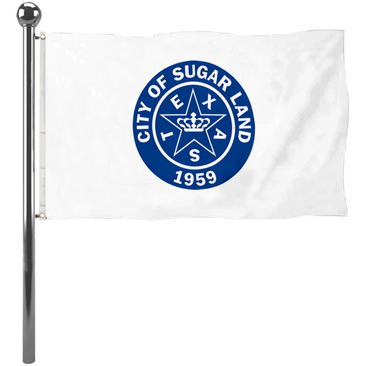 Fyon Logo of the City of Sugar Land, Texas flag banner