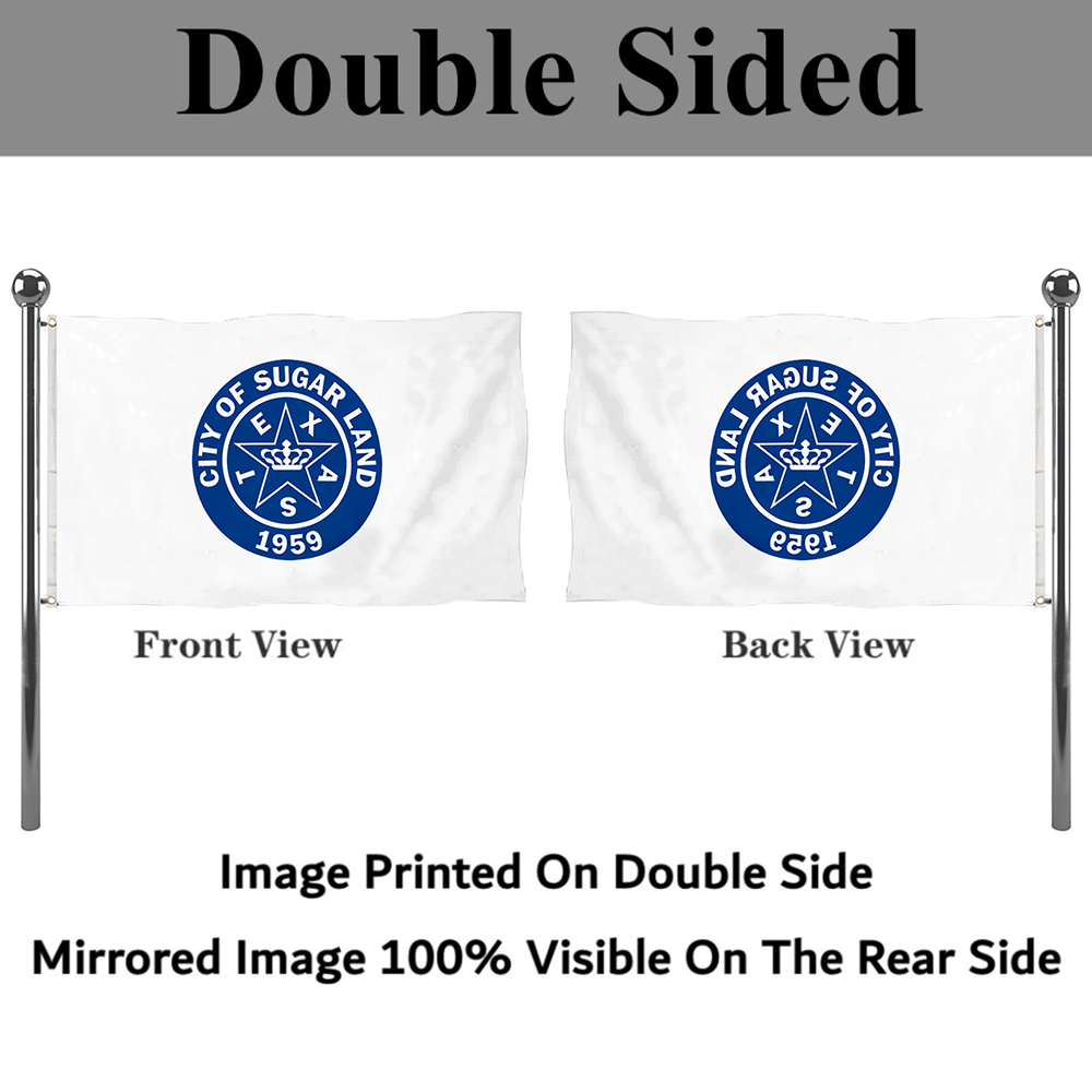 Fyon Logo of the City of Sugar Land, Texas flag banner