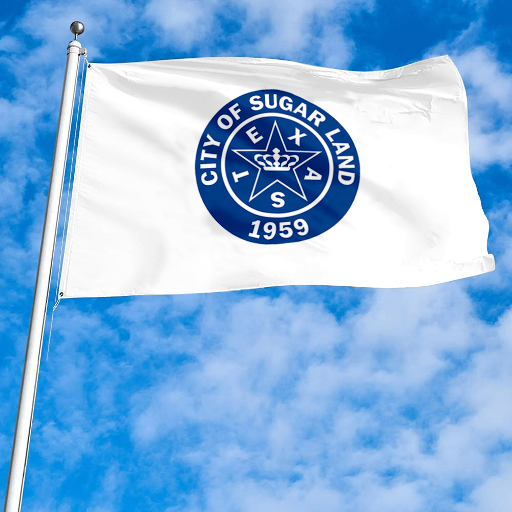 Fyon Logo of the City of Sugar Land, Texas flag banner