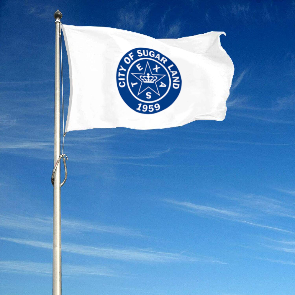 Fyon Logo of the City of Sugar Land, Texas flag banner
