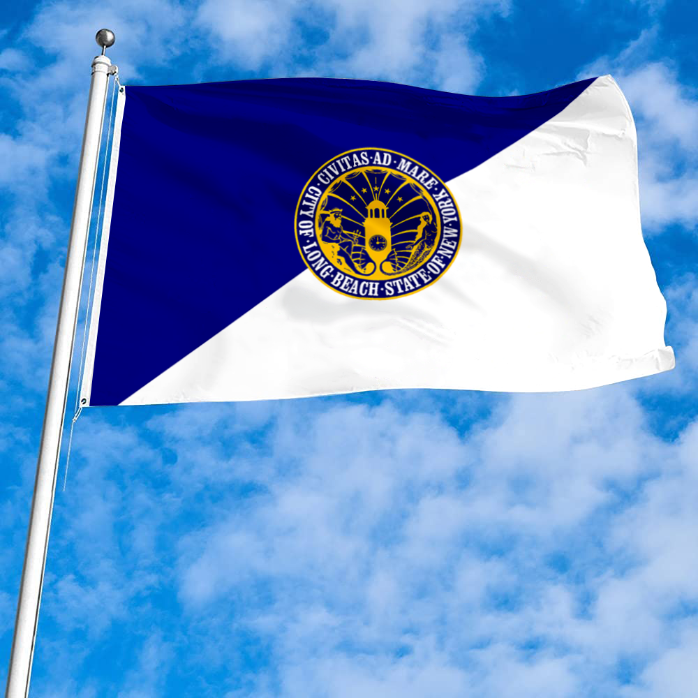 Fyon Long Beach, New York flag banner