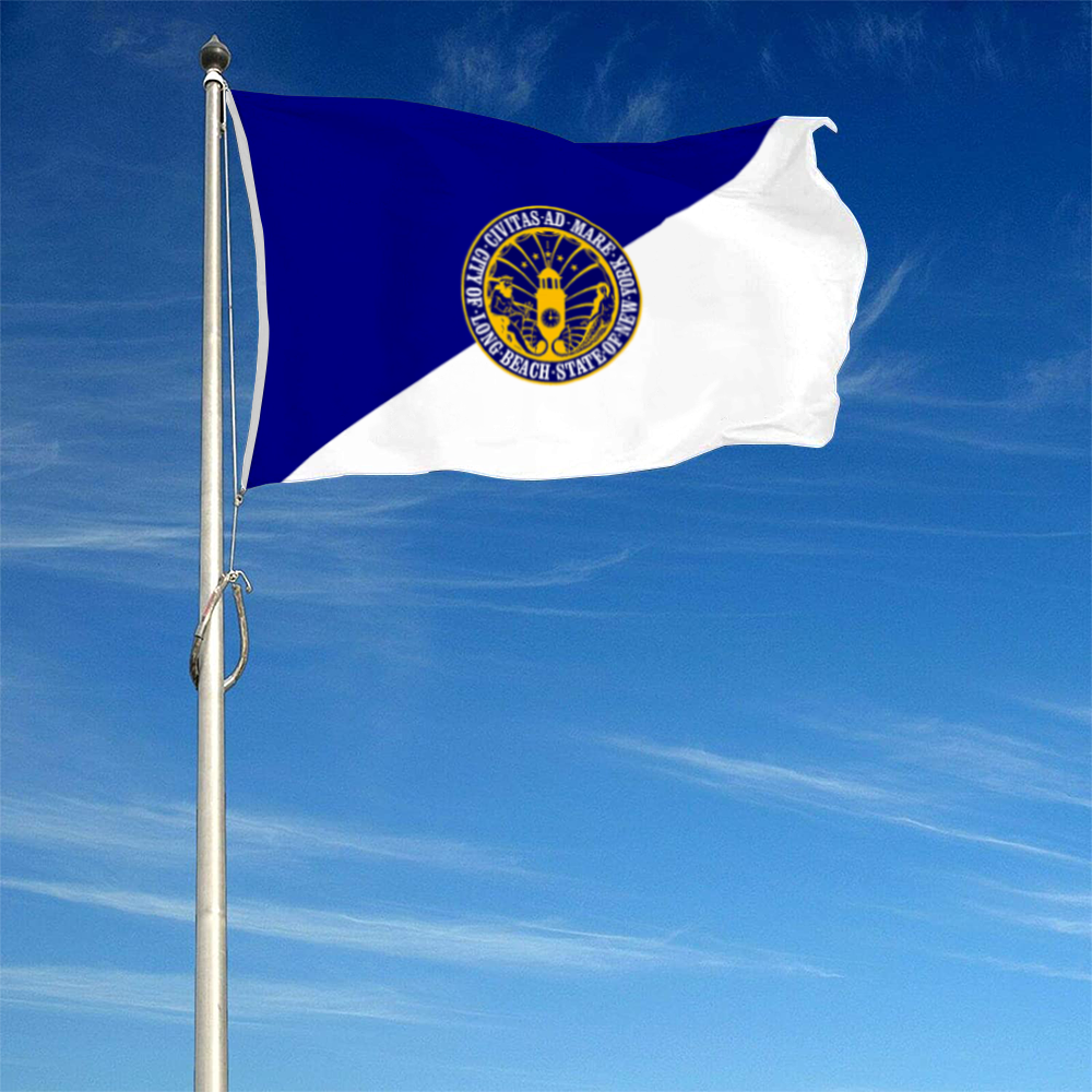 Fyon Long Beach, New York flag banner