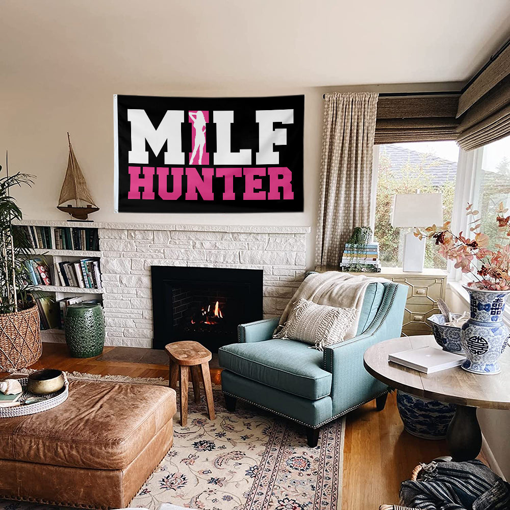 Fyon MILF Hunter Flag Indoor and Outdoor Banner