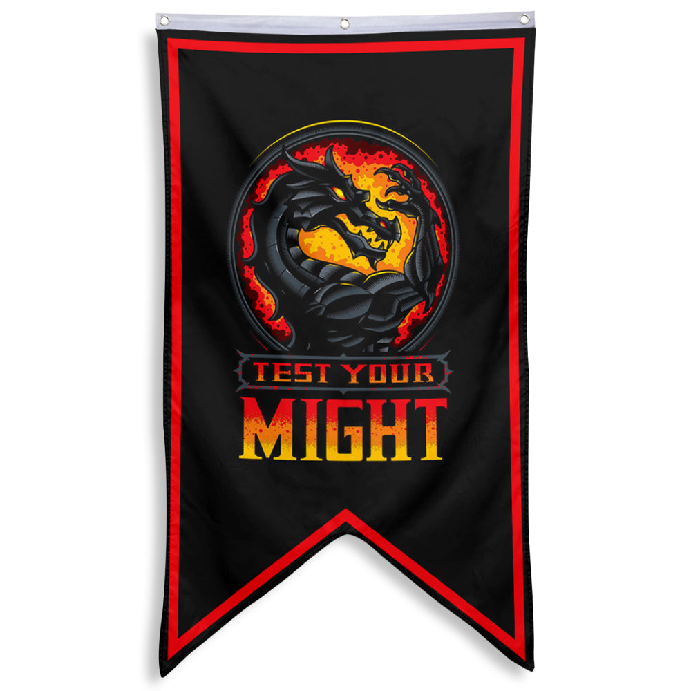 Fyon MORTAL KOMBAT Test Your Might Flag Indoor and outdoor banner Blue 30x50inch