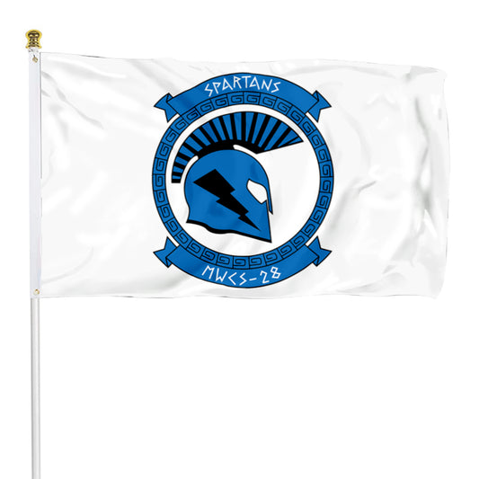 Fyon MWCS 28 Spartans Marine Flag Indoor and outdoor banner