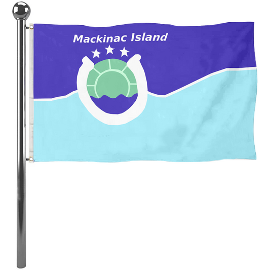 Fyon Mackinac Island, Michigan flag Banner