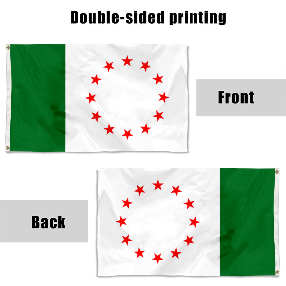 Fyon Malgobeksky district Ingushetia Russia Flag Banner