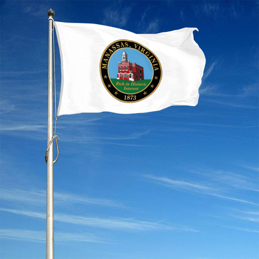 Fyon Manassas, Virginia flag Banner
