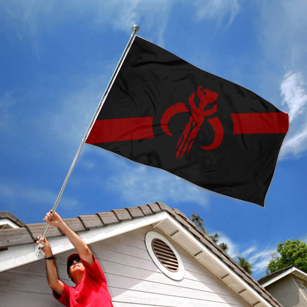 Fyon Star Wars Mandalorian Flag Indoor and outdoor banner 03289