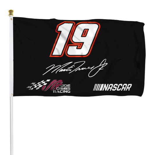 Fyon Martin Truex Jr #19 NASCAR Flag Banner