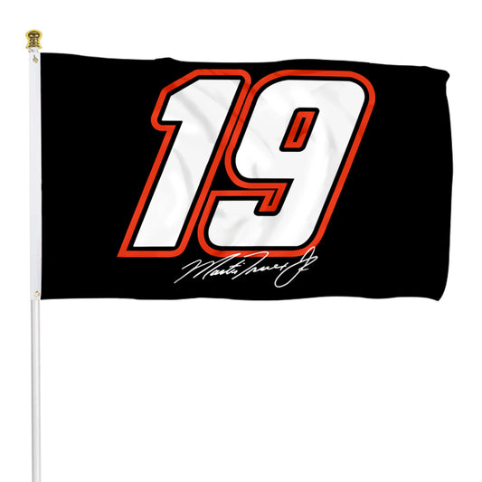 Fyon Martin Truex Jr #19 Flag Banner
